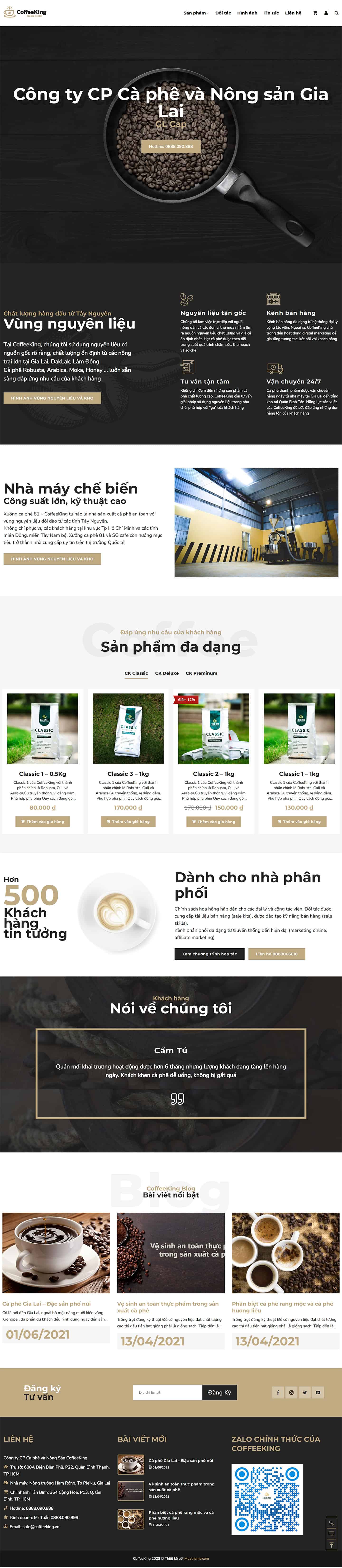 Theme bán cà phê, nông sản mẫu số 2 2 Theme bán cà phê, nông sản mẫu số 2 2