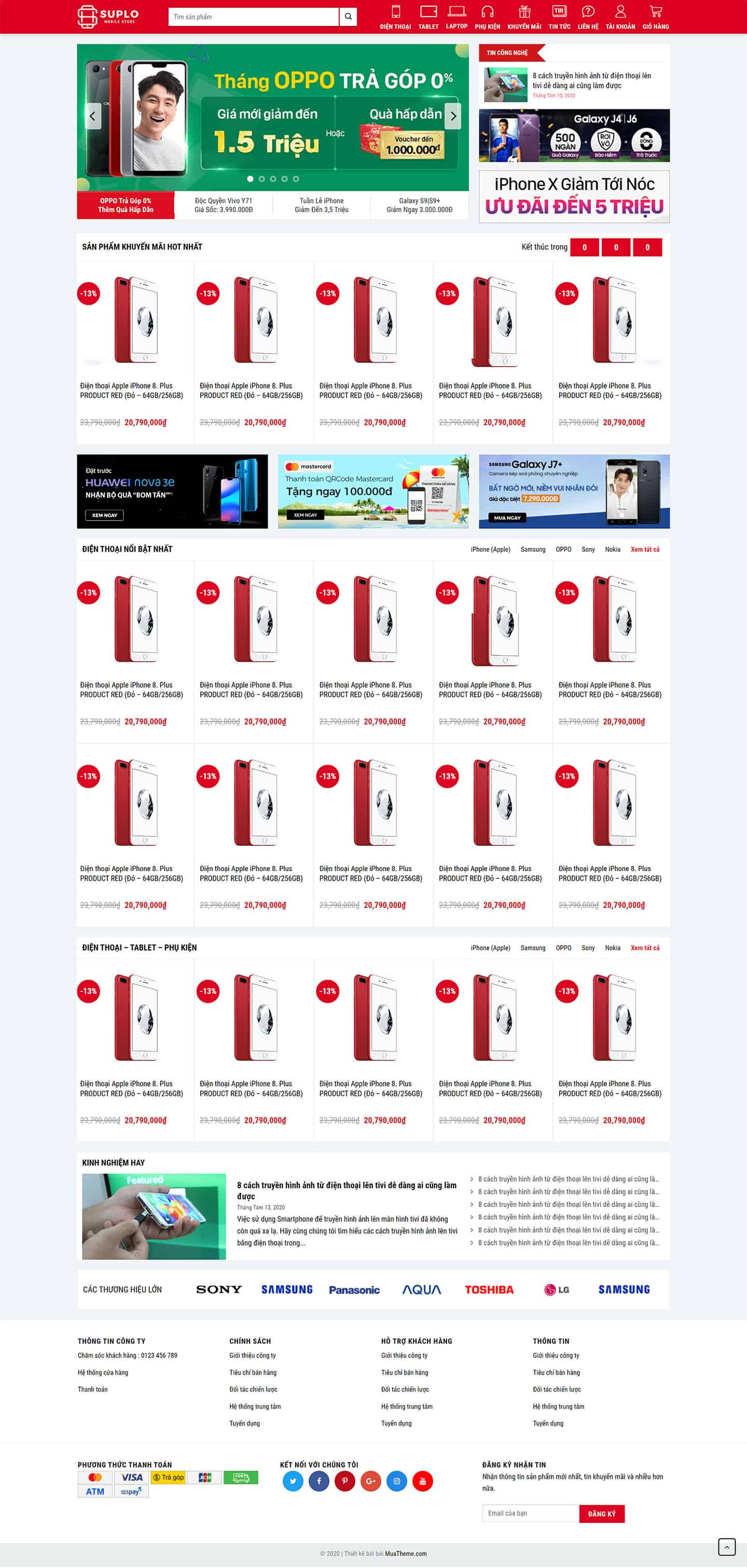 Theme bán điện thoại mẫu số 3 2