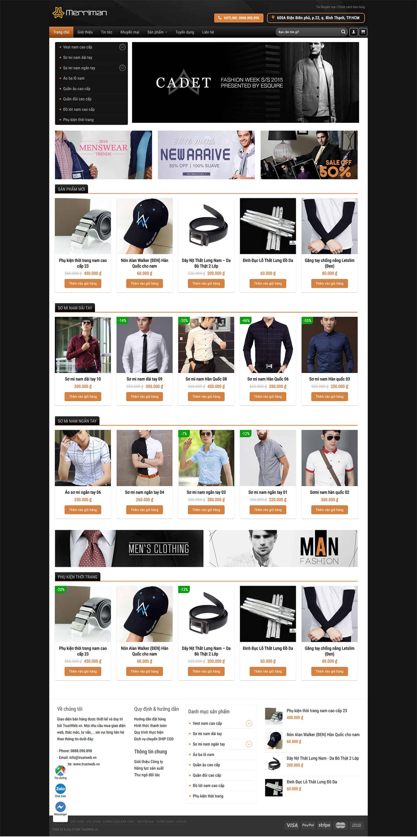 Theme bán hàng thời trang nam đã Việt hóa 2 Theme bán hàng thời trang nam đã Việt hóa 2