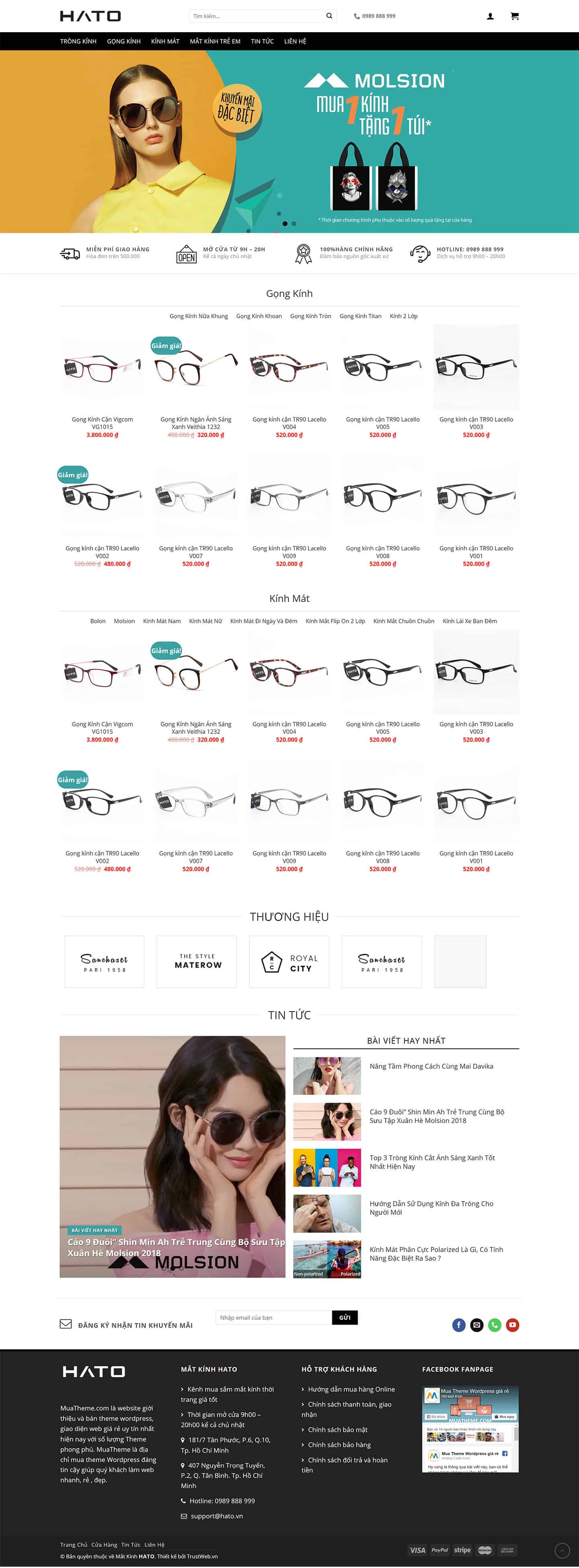 Theme bán mắt kính thời trang tuyệt đẹp 2 Theme bán mắt kính thời trang tuyệt đẹp 2