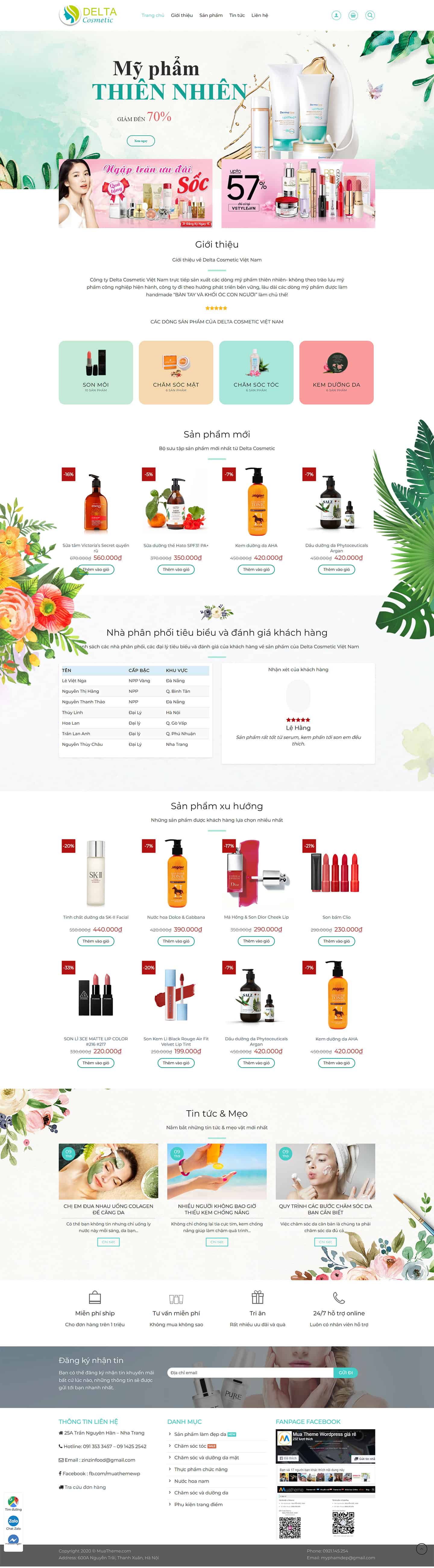 Theme bán mỹ phẩm mẫu số 26 2 Theme bán mỹ phẩm mẫu số 26 2