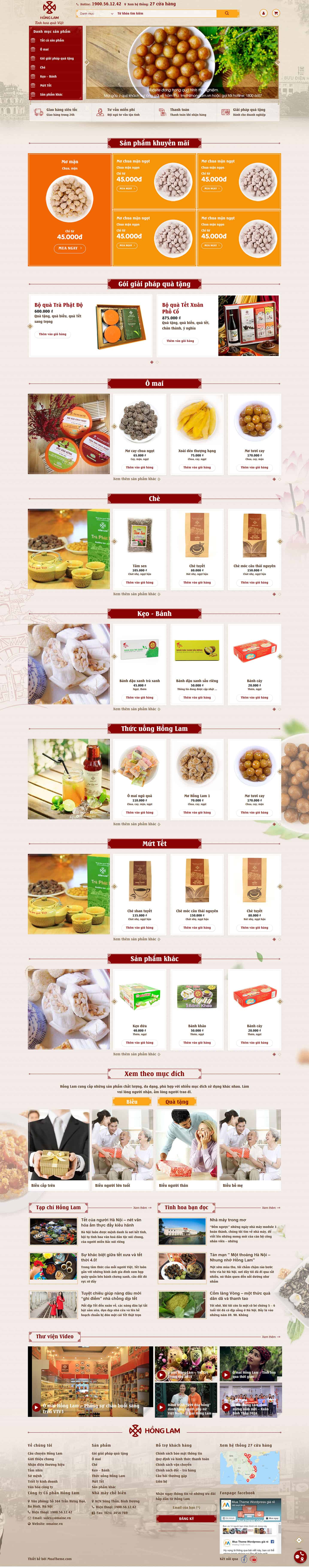 Theme bán ô mai, đồ ăn vặt, quà tặng, bánh kẹo 2