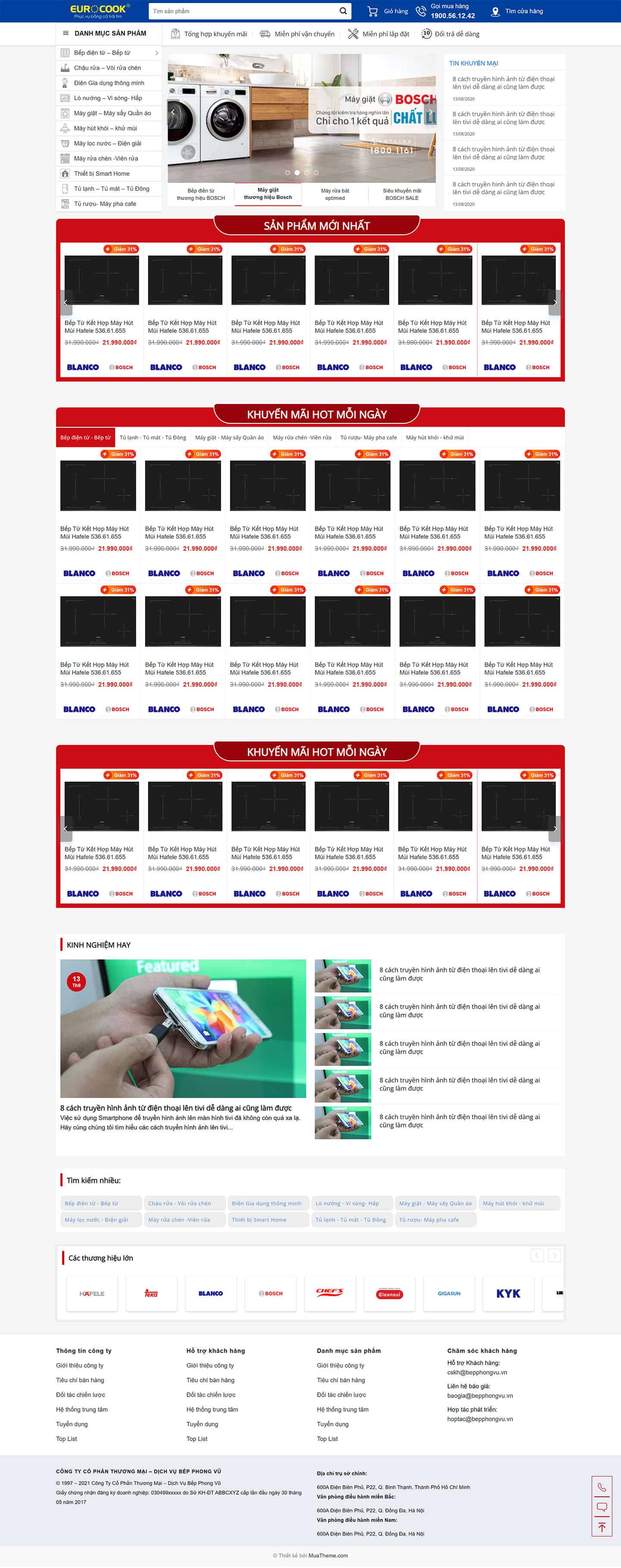 Theme bán thiết bị bếp mẫu số 3 2 Theme bán thiết bị bếp mẫu số 3 2