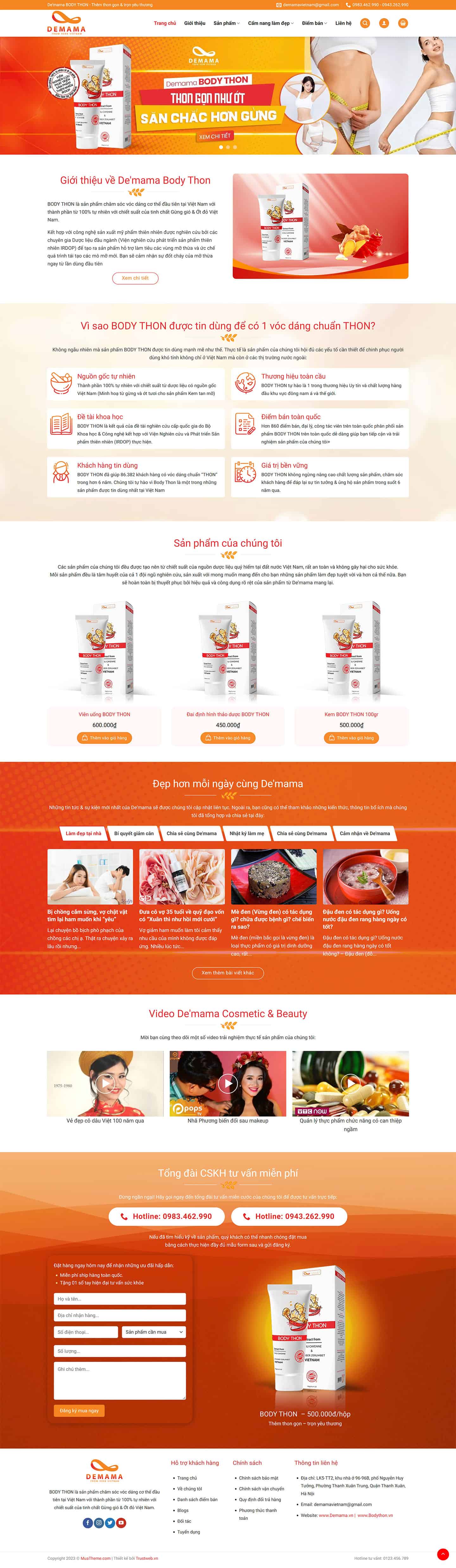 Theme bán thực phẩm chức năng mẫu số 3 2 Theme bán thực phẩm chức năng mẫu số 3 2