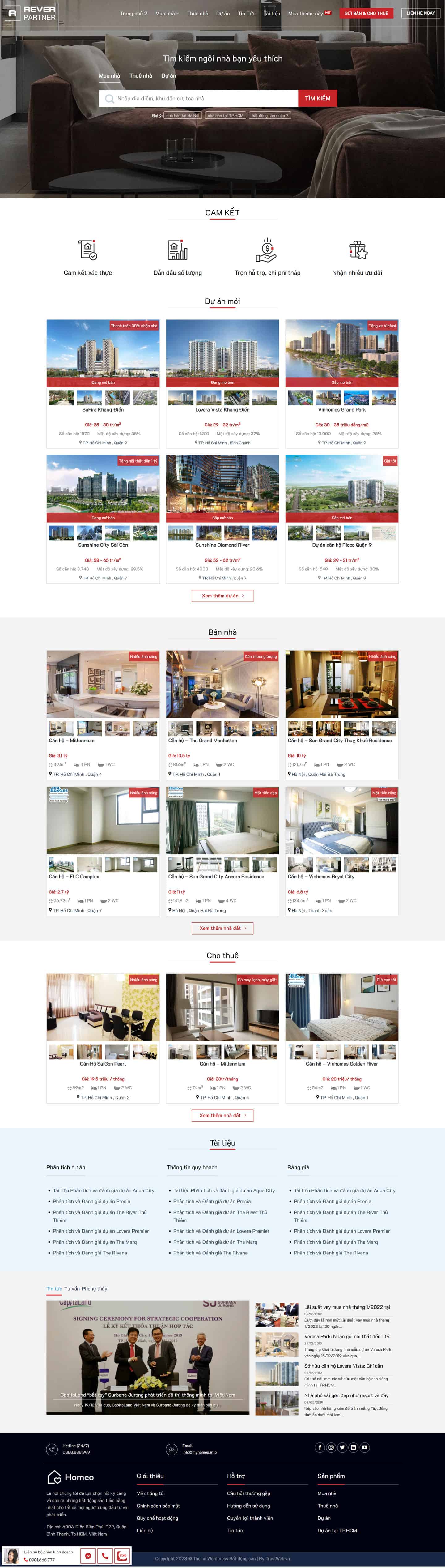 Theme bất động sản cao cấp – Mẫu số 33 2