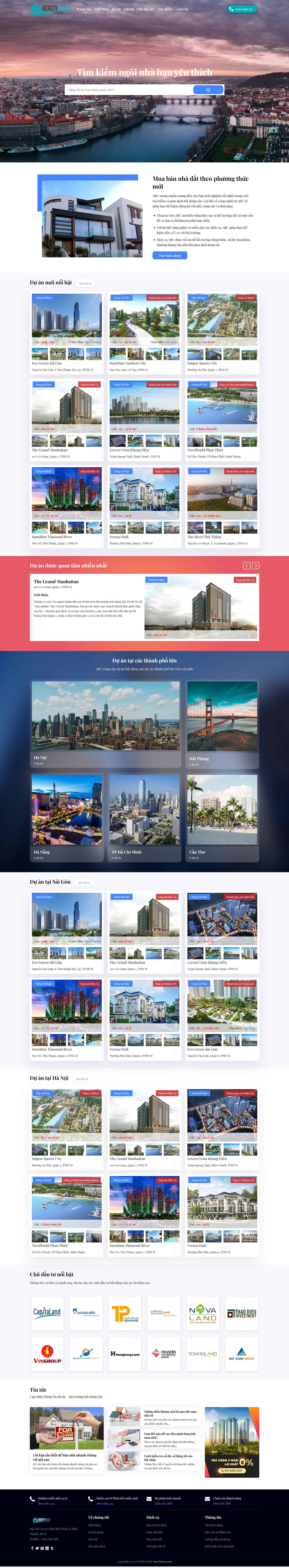 Theme bất động sản cao cấp mẫu số 35 2