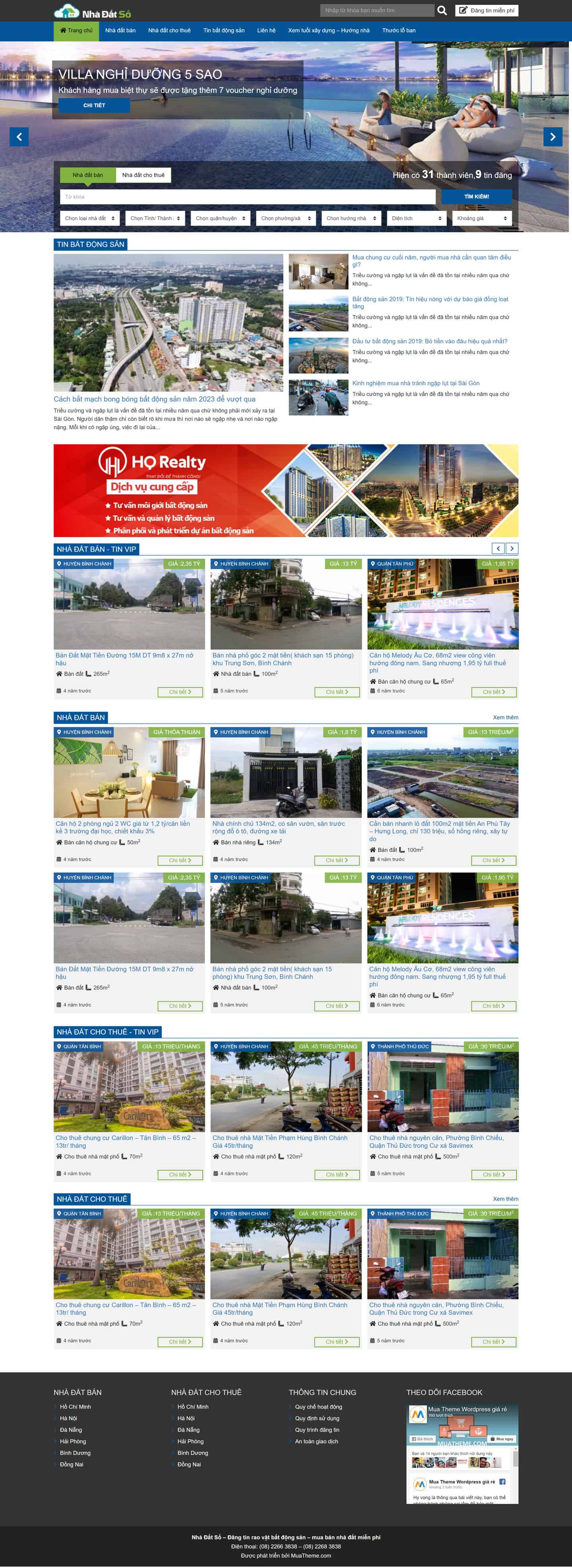 Theme WordPress bất động sản đẹp – Mẫu số 25 2 Theme WordPress bất động sản đẹp – Mẫu số 25 2