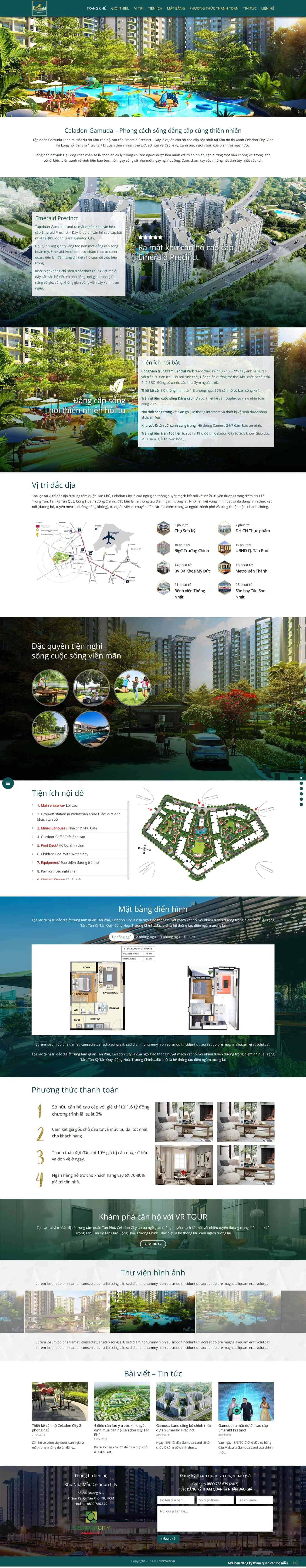 Theme bất động sản mẫu số 10 – Dự án Celadon Gamuda 2