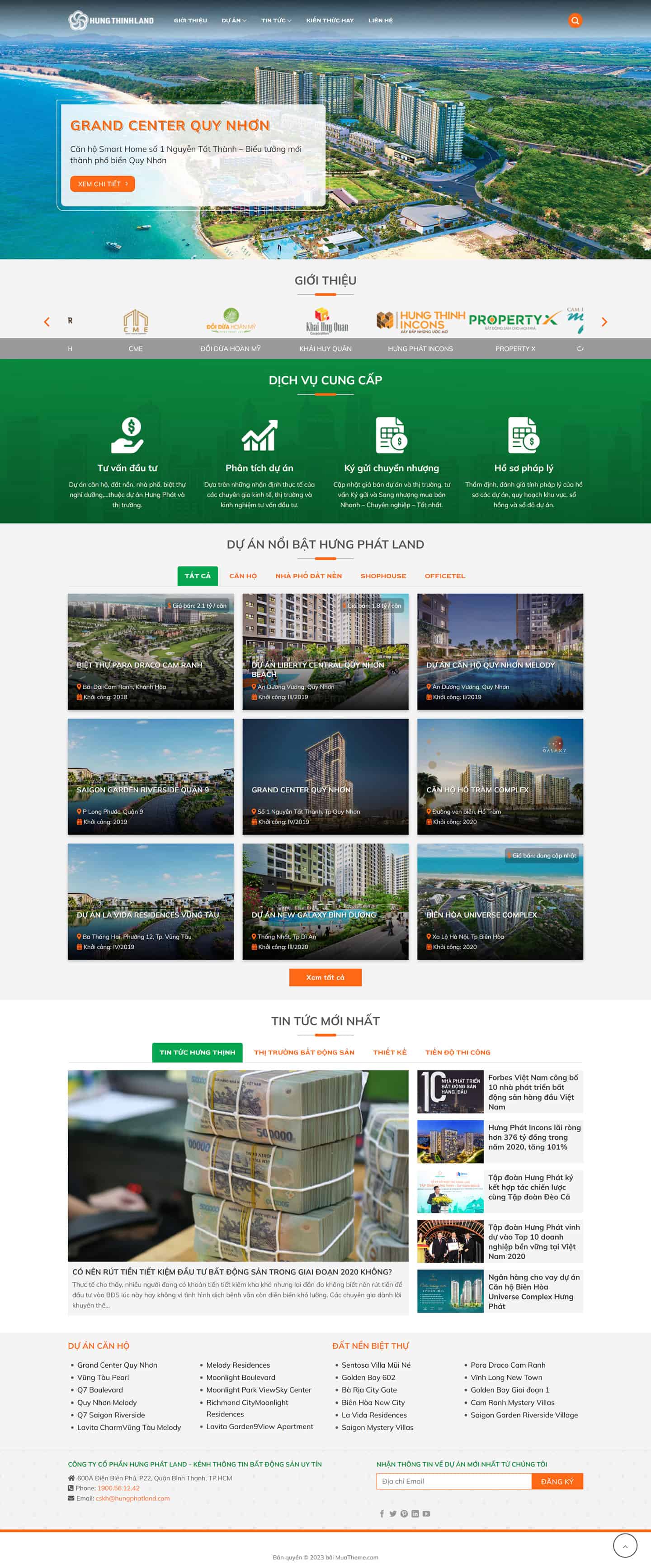 Theme bất động sản mẫu số 45 – Hưng Phát Land 2 Theme bất động sản mẫu số 45 – Hưng Phát Land 2