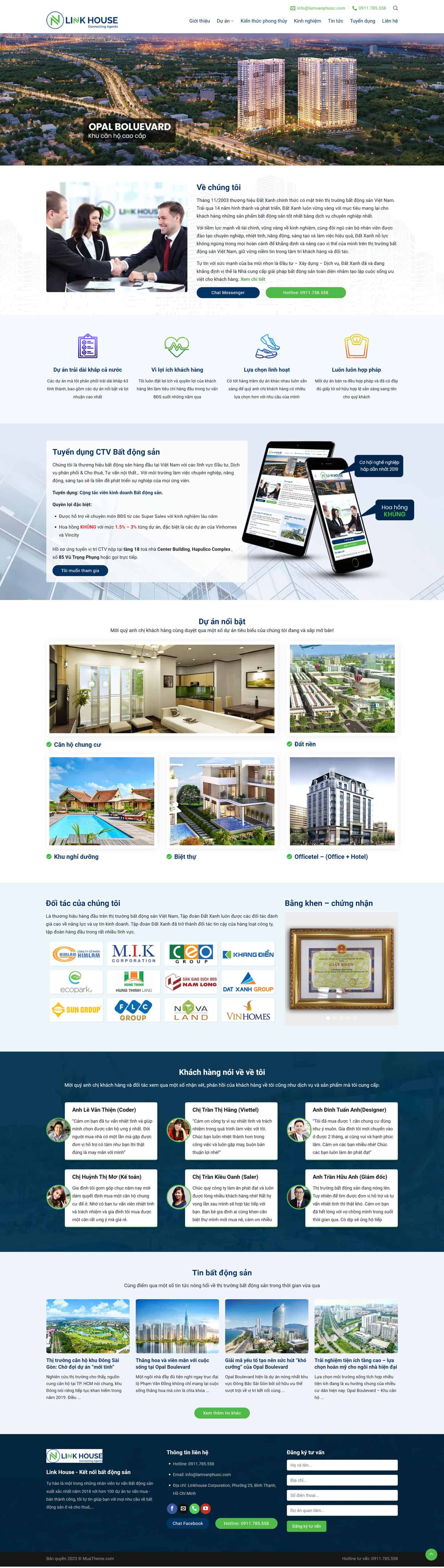 Theme bất động sản nhiều dự án mẫu số 19 2