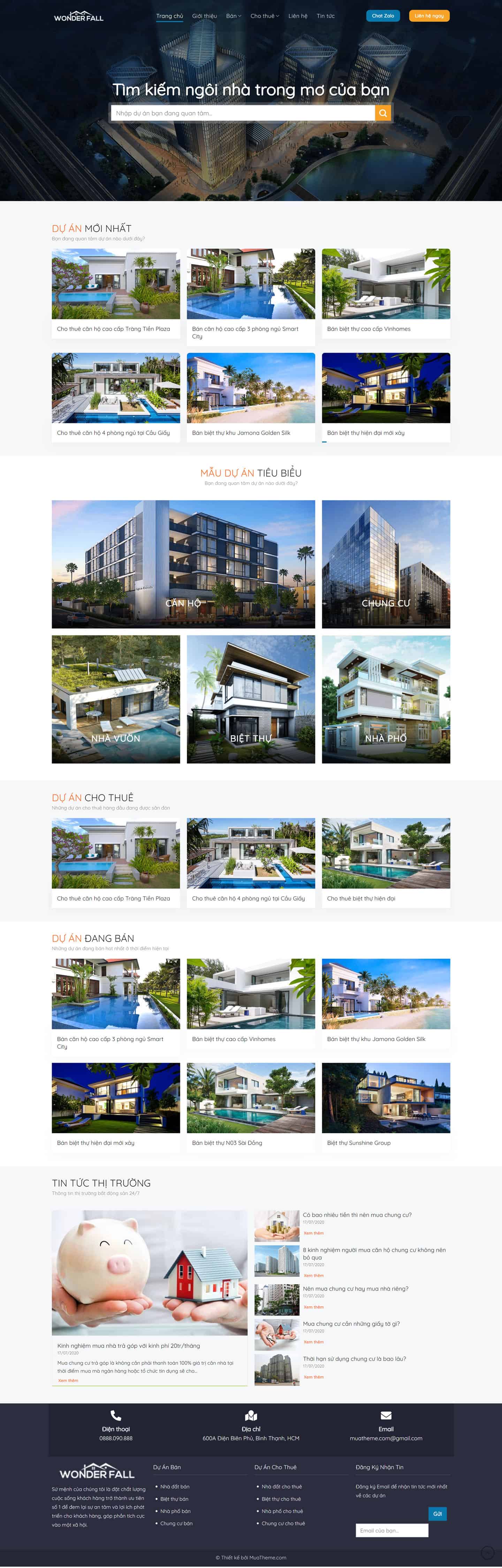 Theme cho thuê – bán bất động sản mẫu số 37 2