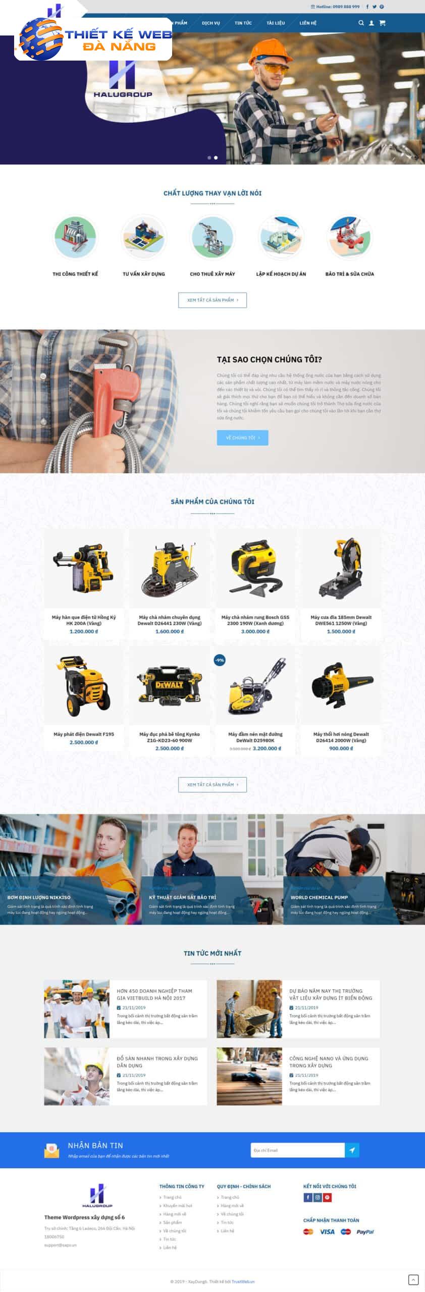 Theme công ty xây dựng mẫu số 6 2 Theme công ty xây dựng mẫu số 6 2