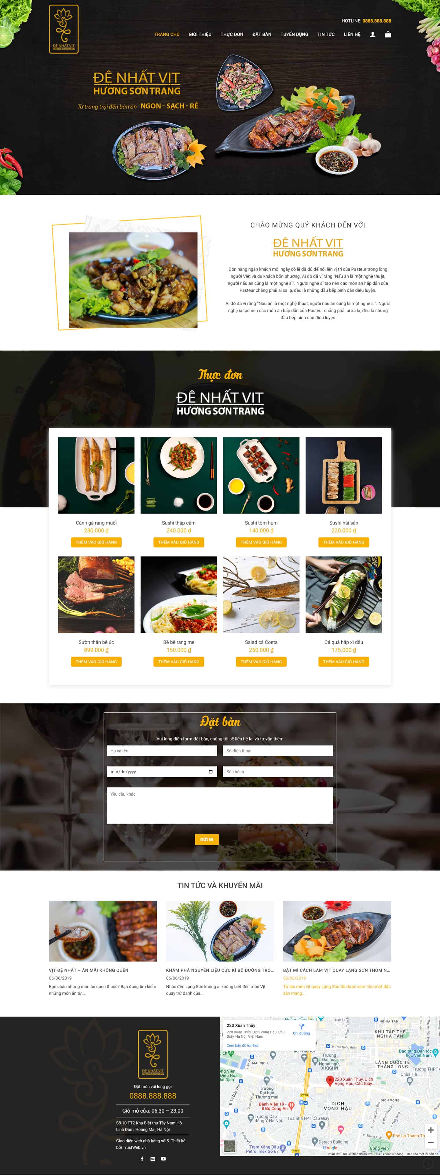 Theme dành cho nhà hàng đẹp – Mẫu số 5 2 Theme dành cho nhà hàng đẹp – Mẫu số 5 2