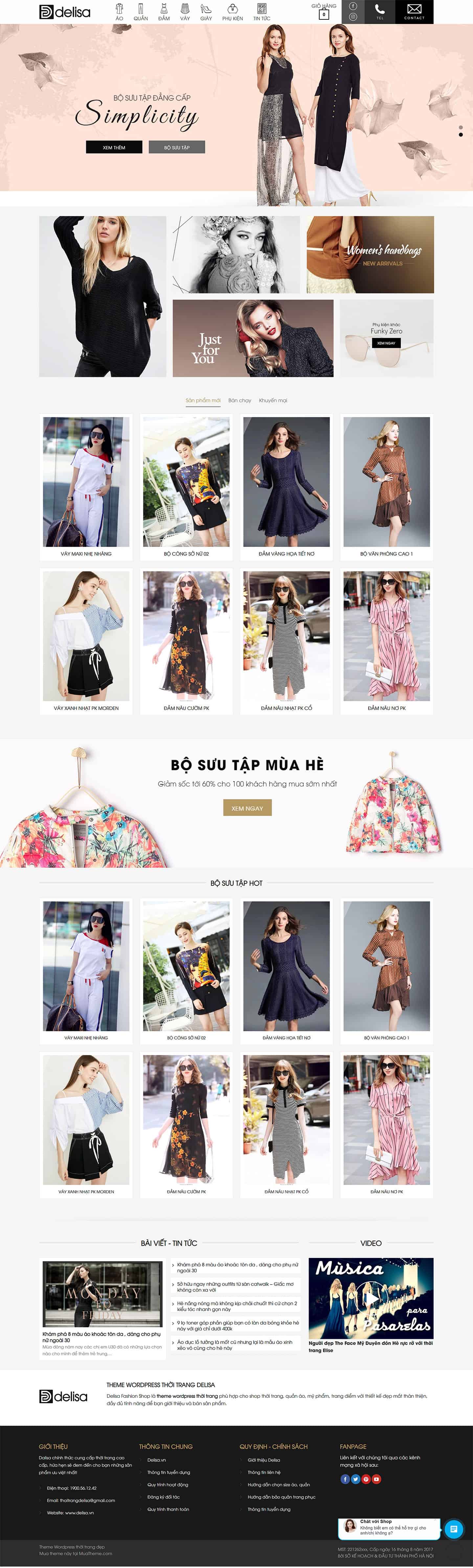 Delisa Fashion Shop – Theme thời trang đẹp 2 Delisa Fashion Shop – Theme thời trang đẹp 2