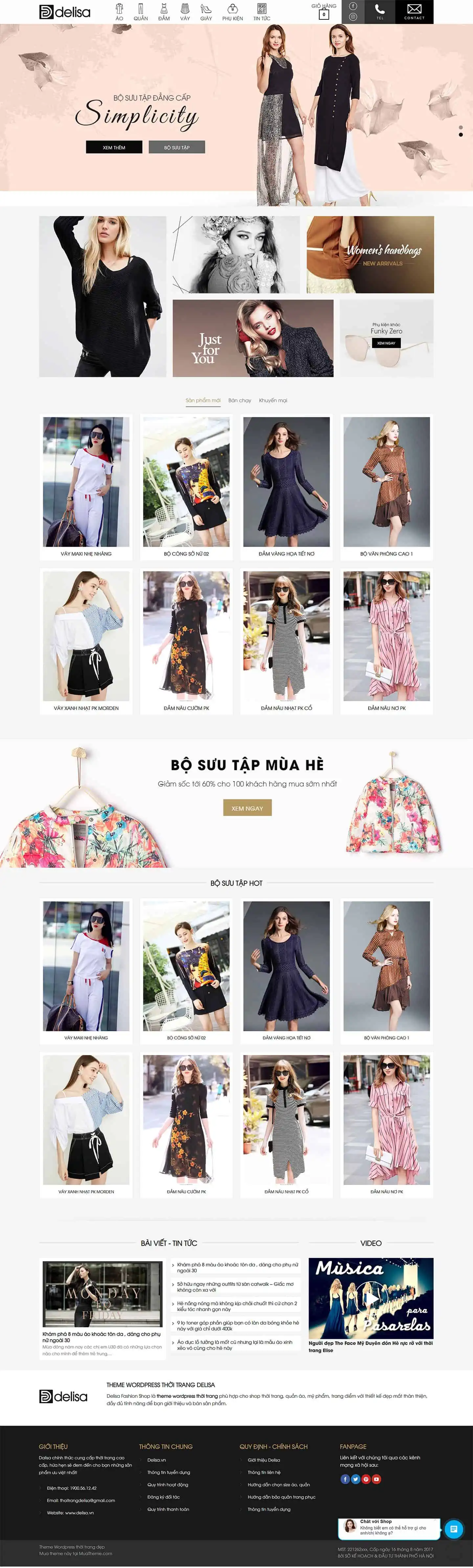 Delisa Fashion Shop – Theme thời trang đẹp 2