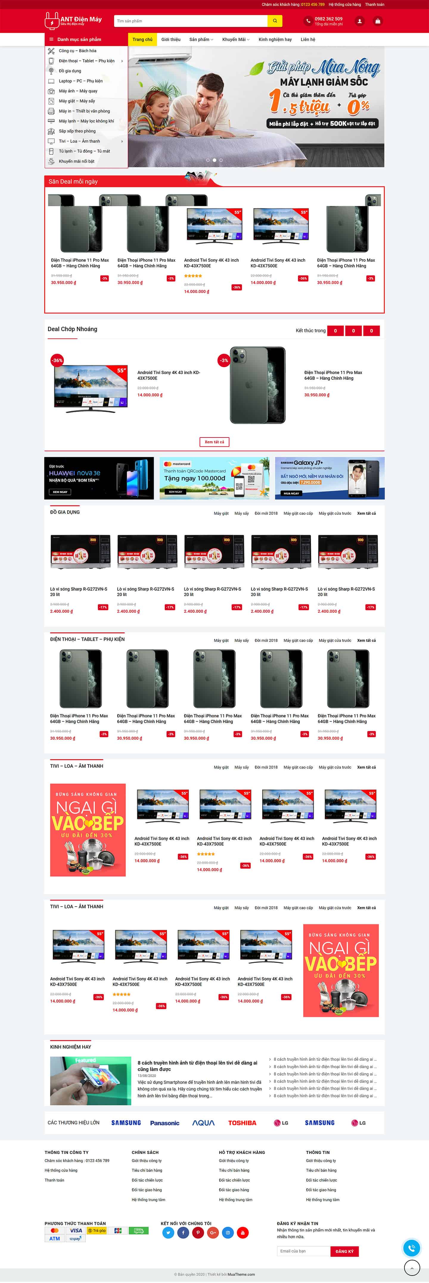 Theme điện máy mẫu số 7 2