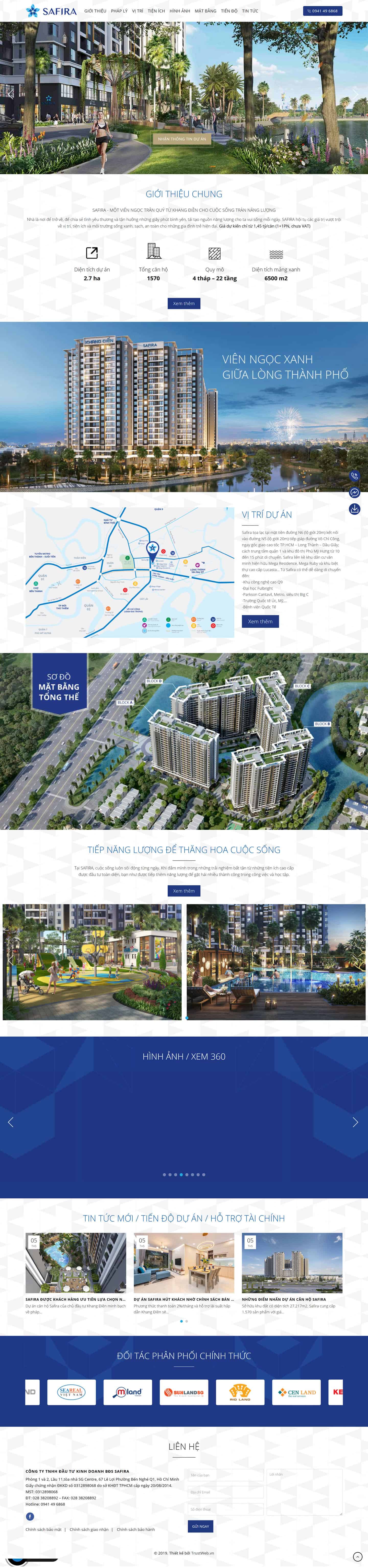 Theme dự án bất động sản mẫu số 17 – Safira 2