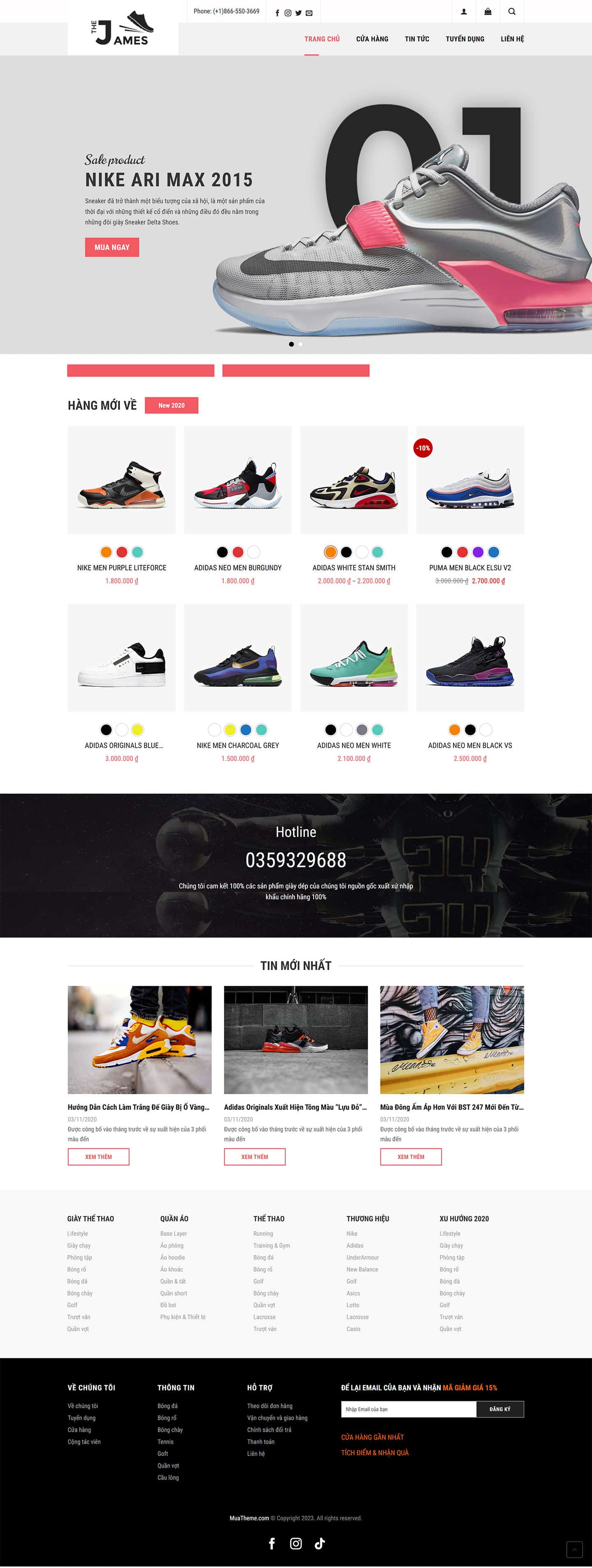 Theme giày thể thao thời trang mẫu số 5 2