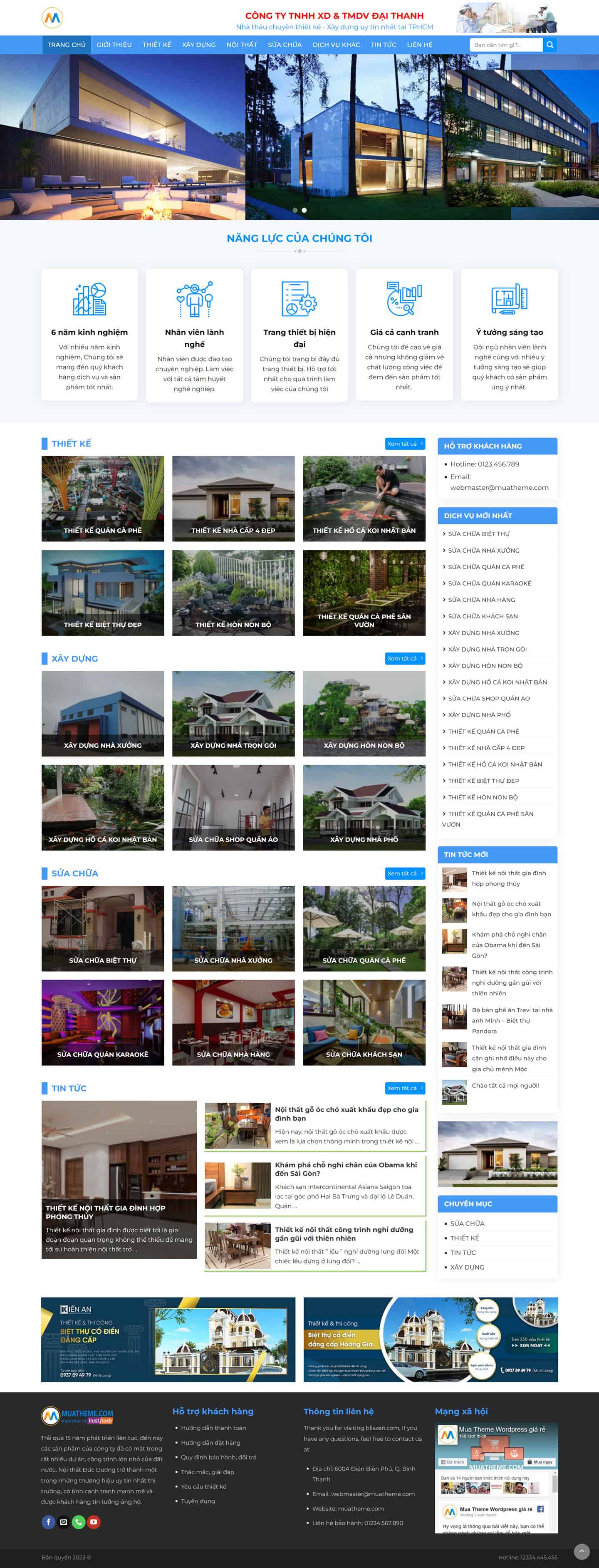 Theme giới thiệu công ty kiến trúc mẫu số 2 2 Theme giới thiệu công ty kiến trúc mẫu số 2 2