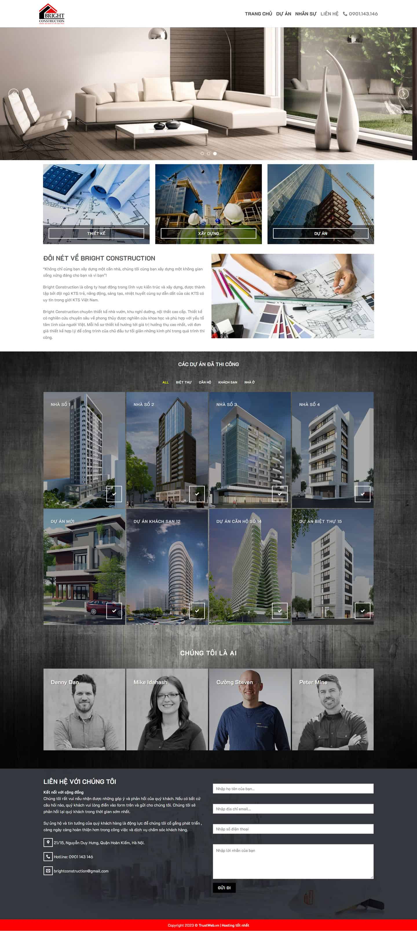 Theme giới thiệu công ty kiến trúc – xây dựng 2 Theme giới thiệu công ty kiến trúc – xây dựng 2