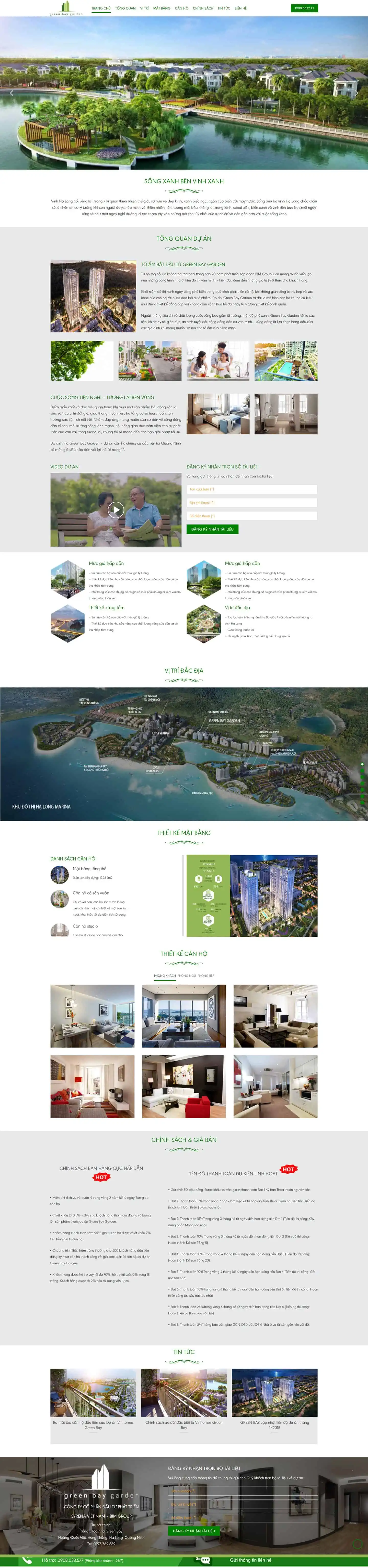 Theme giới thiệu dự án bất động sản Green Bay 2