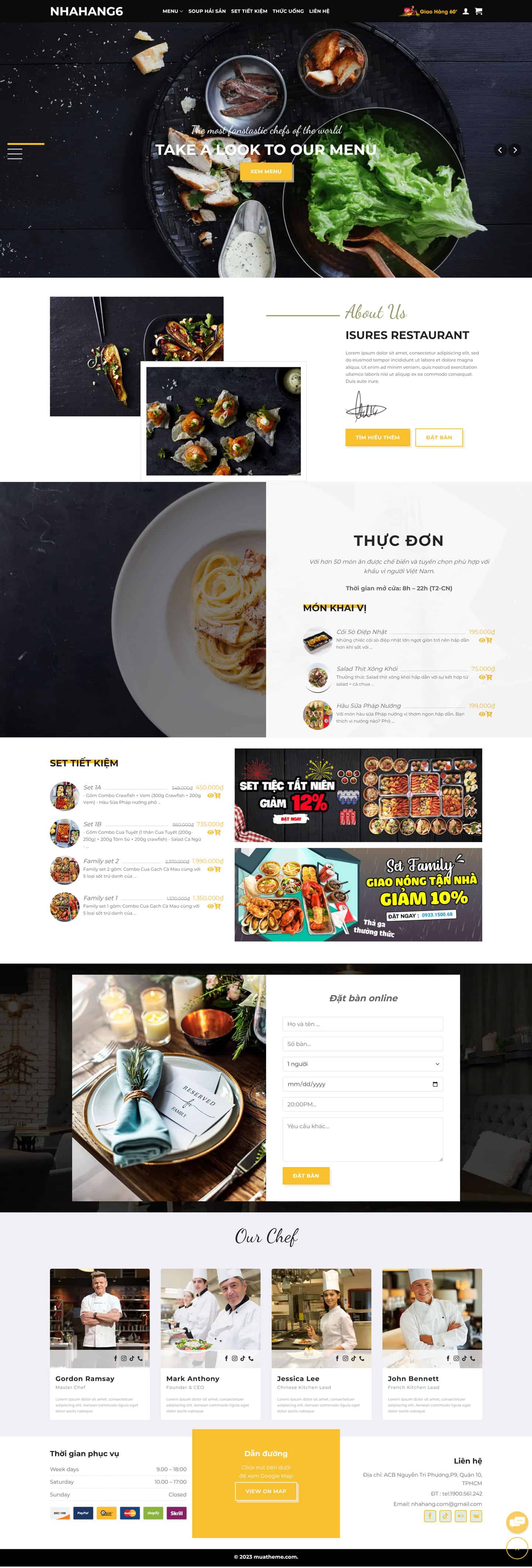 Theme nhà hàng cao cấp – Mẫu số 6 2 Theme nhà hàng cao cấp – Mẫu số 6 2