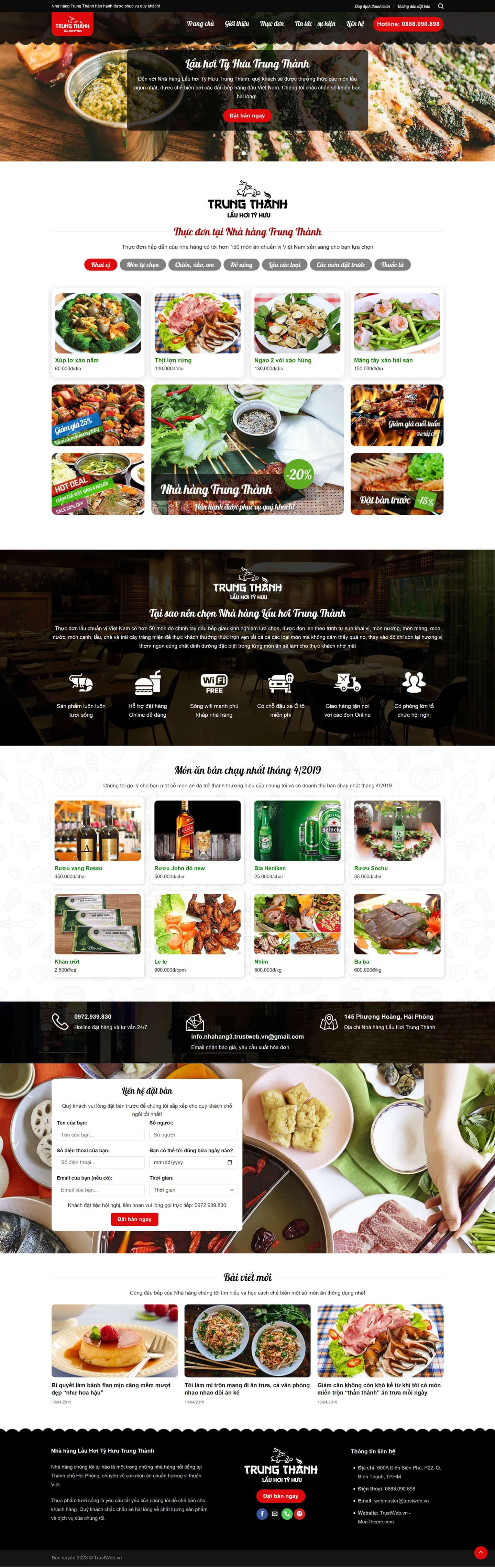 Theme nhà hàng tuyệt đẹp – Mẫu số 3 2 Theme nhà hàng tuyệt đẹp – Mẫu số 3 2