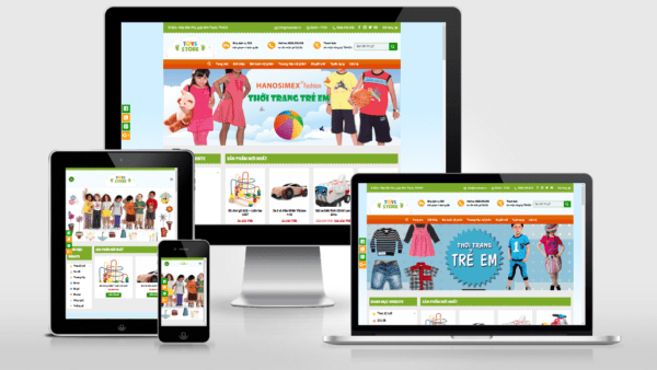 Theme bán hàng thời trang, đồ chơi trẻ em đã Việt Hóa