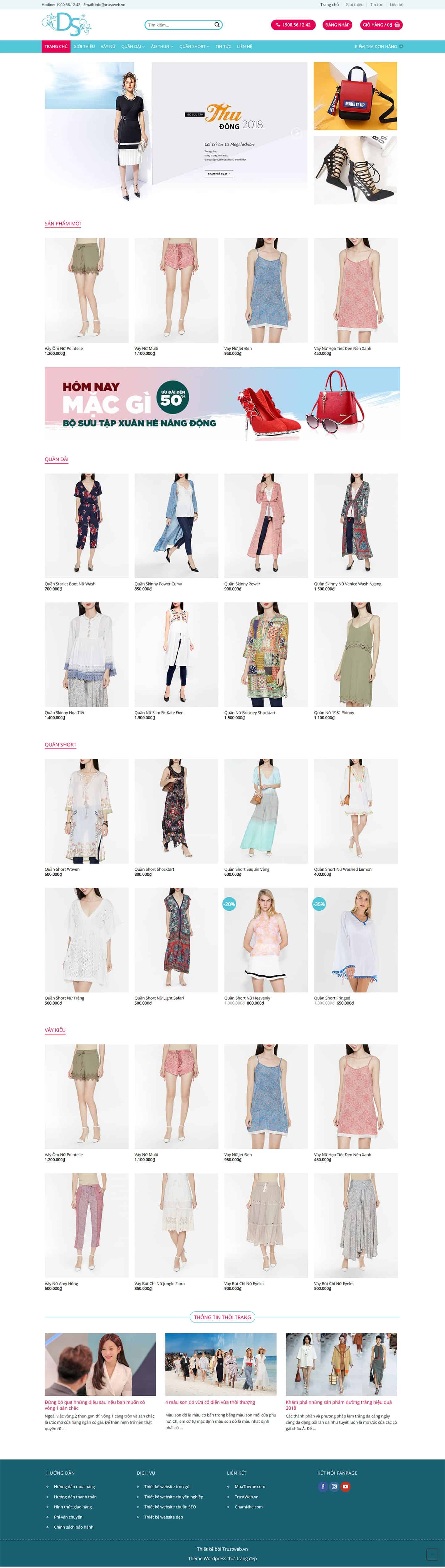 Theme shop thời trang mẫu số 4 2