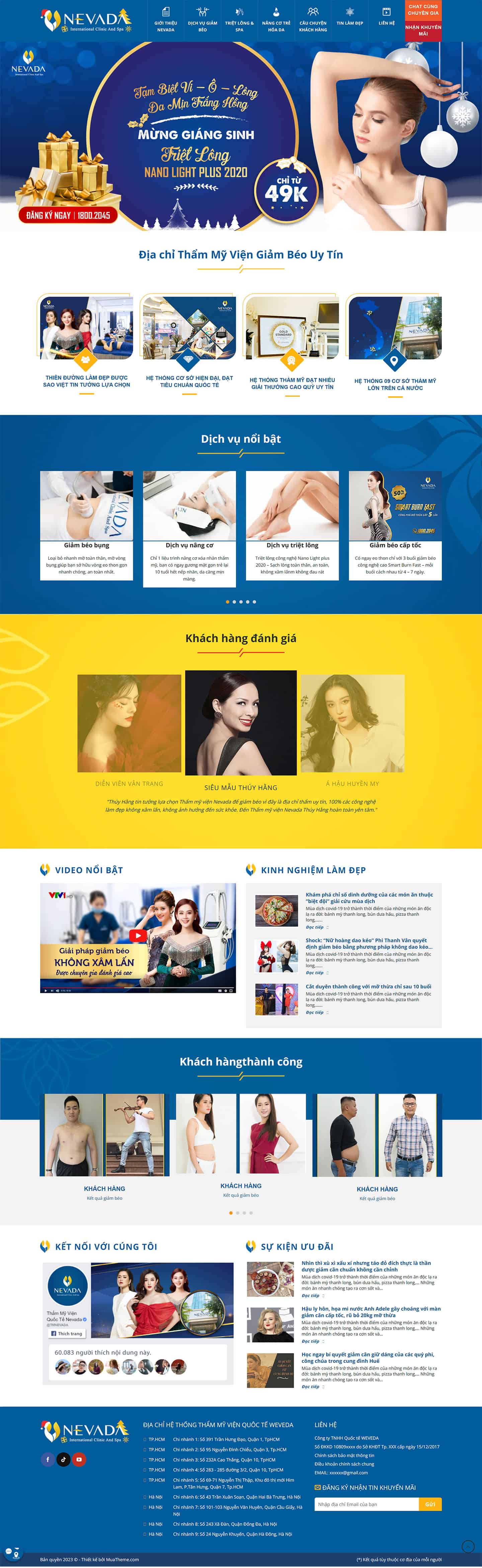 Theme thẩm mỹ viện mẫu số 3 2 Theme thẩm mỹ viện mẫu số 3 2