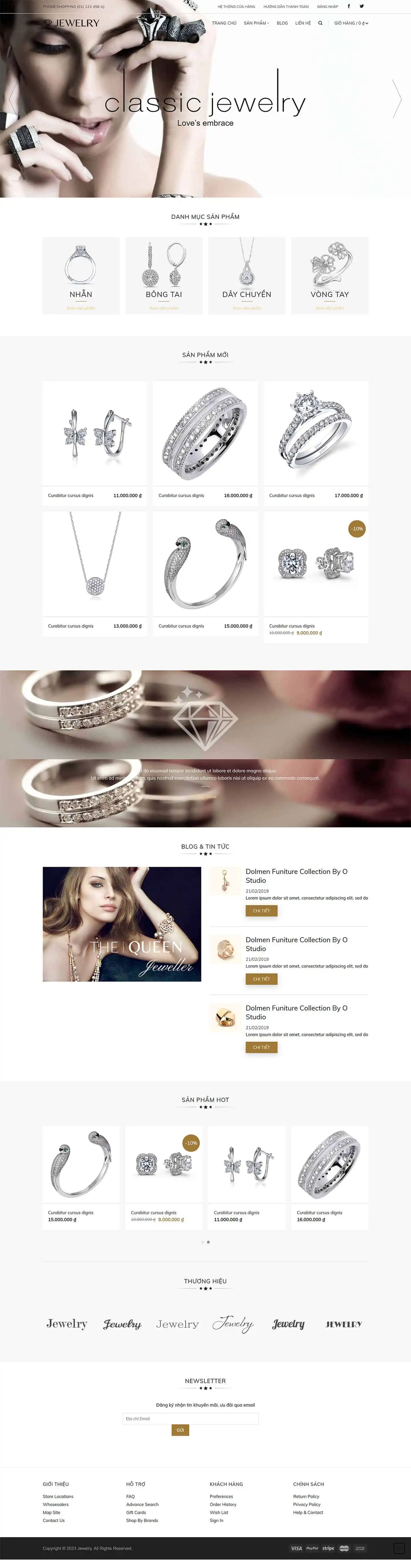 Jewelry – theme bán trang sức, nữ trang tuyệt đẹp 2