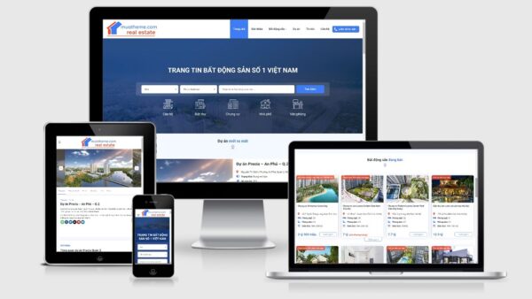 Theme bất động sản cao cấp mẫu số 38