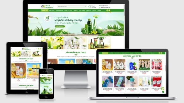 Theme bán hàng mỹ phẩm mẫu số 16