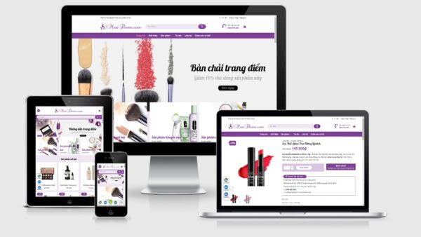 Theme bán mỹ phẩm mẫu số 21