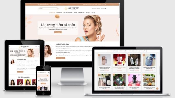 Theme bán hàng mỹ phẩm mẫu số 14