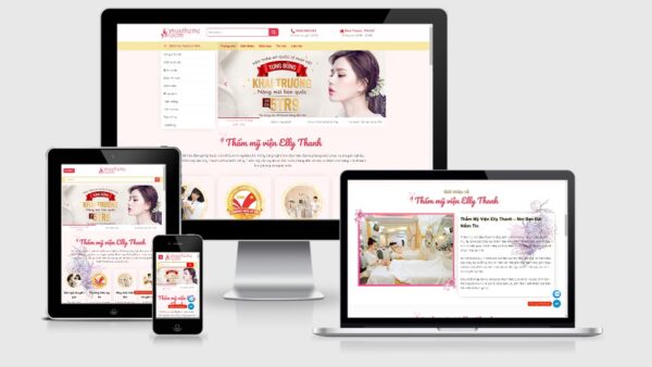 Theme spa đẹp mẫu số 4 – Elly Spa