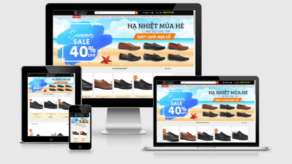 Theme bán giày nam đẹp, sang trọng, chuyên nghiệp