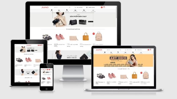 Theme bán giày dép thời trang giống Juno