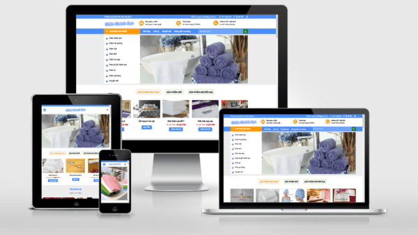 Theme bán khăn mặt, khăn tắm, khăn khách sạn