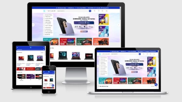 Theme bán laptop, máy tính mẫu số 2