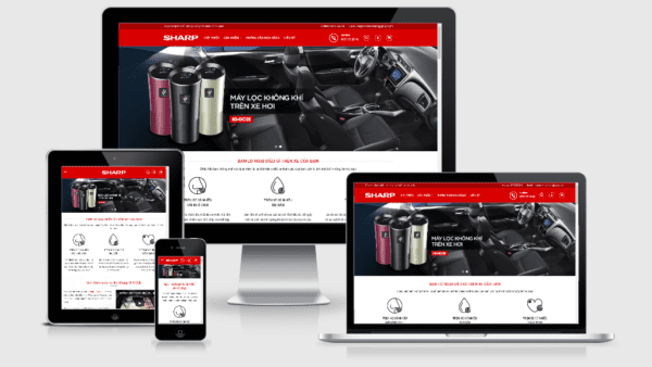 Theme bán máy lọc khí trên Oto