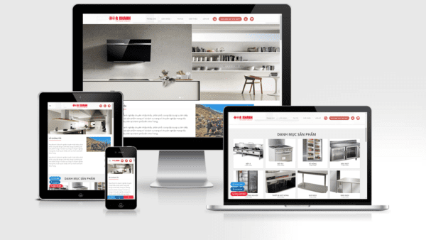 Theme bán thiết bị bếp mẫu số 2