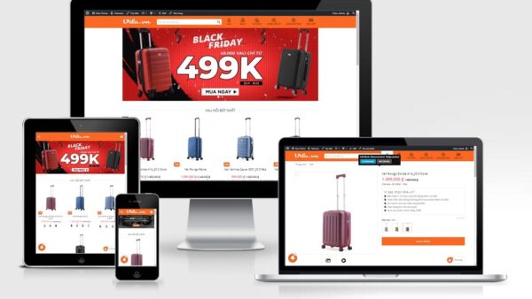 Theme bán vali, ba lô giống Mia.vn