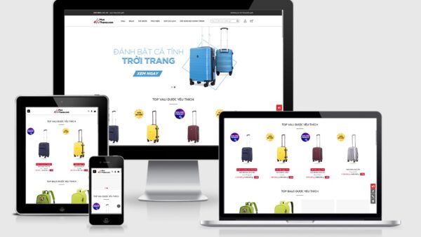 Theme bán vali, balo giống Lug