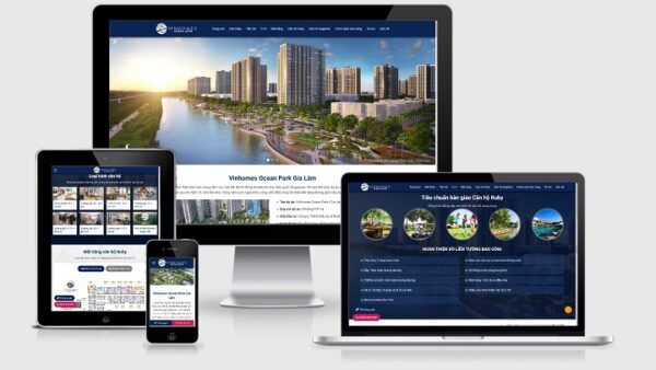 Theme landing page động sản đẹp mẫu số 30
