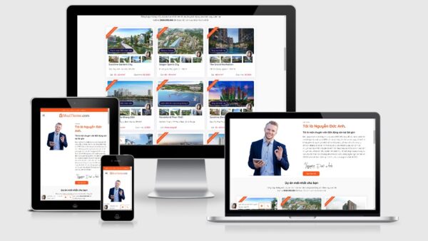 Theme bất động sản cho chuyên viên tư vấn cá nhân