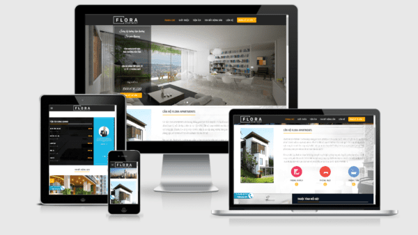 Theme bất động sản giới thiệu dự án Flora Apartment