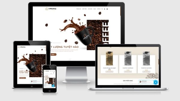 Theme bán cà phê, nông sản mẫu số 3