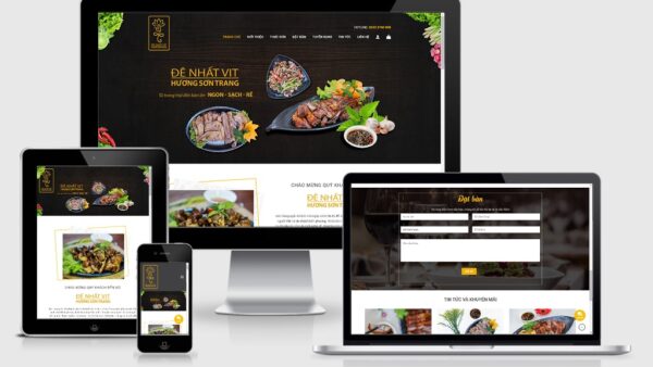 Theme dành cho nhà hàng đẹp – Mẫu số 5