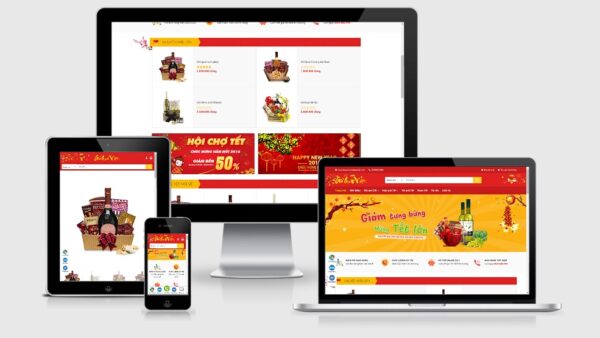 Theme bán giỏ quà tết – quà tặng Tết 2021